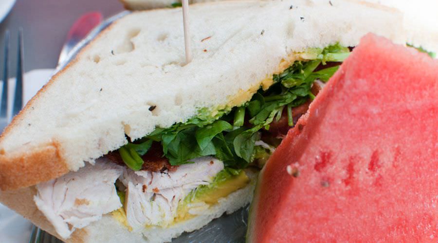 The Grace Kelly sandwich is fresh and light.